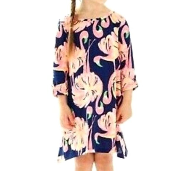 Lilly Pulitzer Mini Edna Dress Gimme Some Leg Small flamingo  Print size S 4/5 - Picture 1 of 7